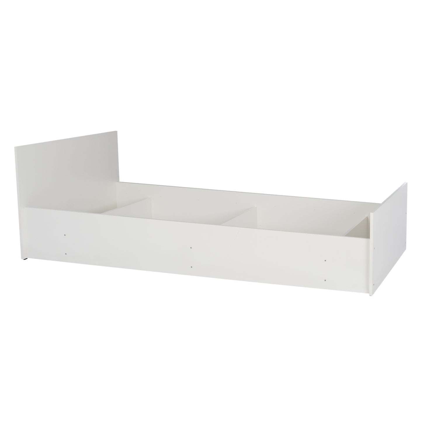 Melamine Bed For Mattress 90x200cm. White Hm2433.03