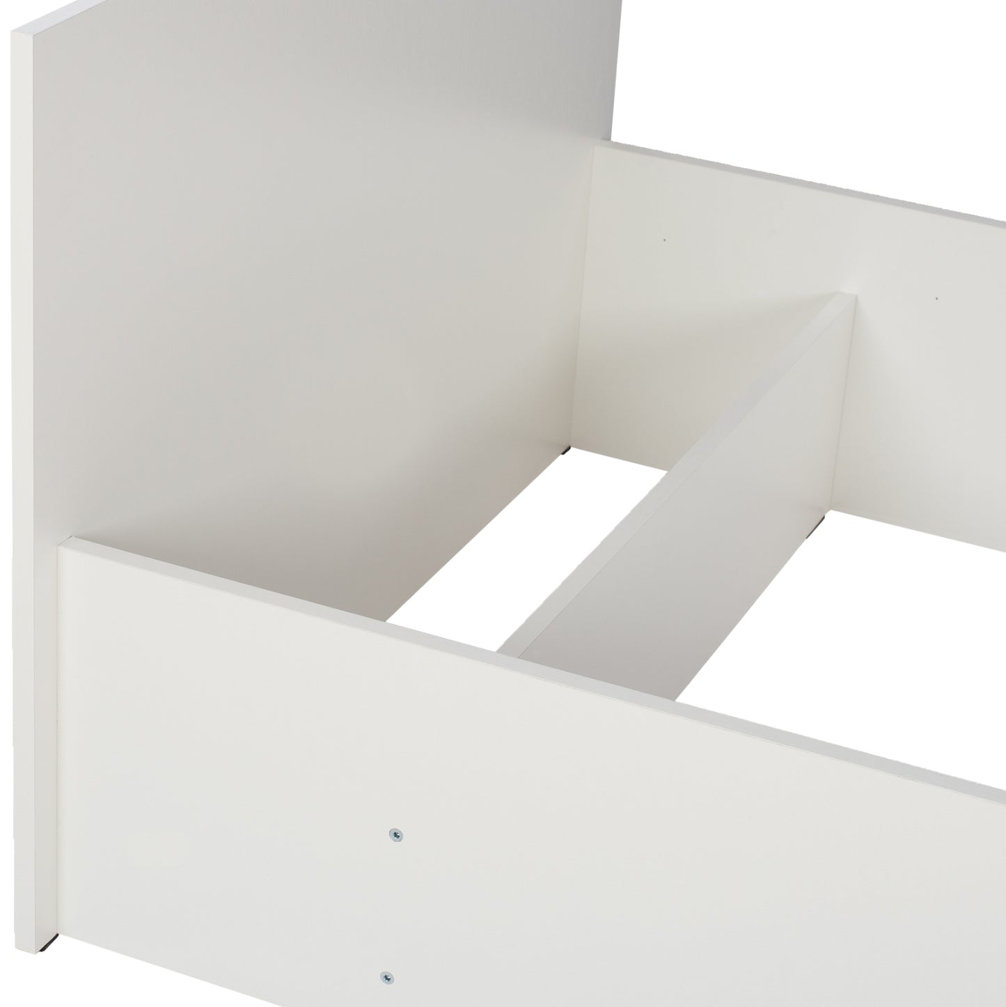Melamine Bed For Mattress 90x200cm. White Hm2433.03