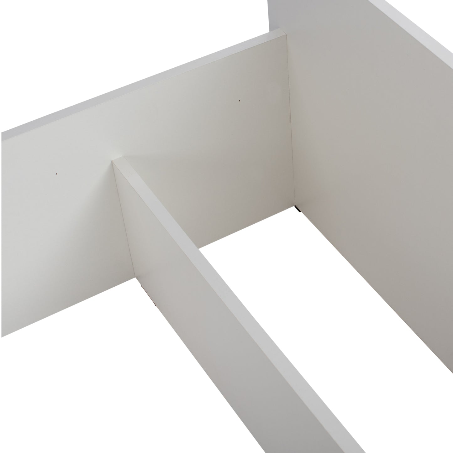 Melamine Bed For Mattress 90x200cm. White Hm2433.03