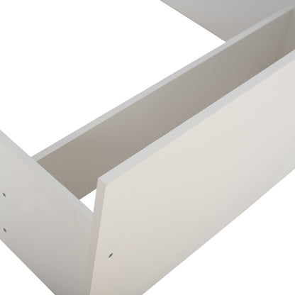 Melamine Bed For Mattress 90x200cm. White Hm2433.03