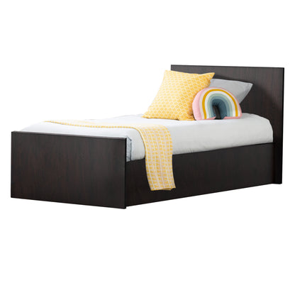 Melamine Bed For Mattress 90x200cm. Wenge Hm2433.02