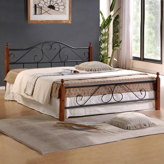 Bed Metallic-wooden Candy Hm305 150x200cm