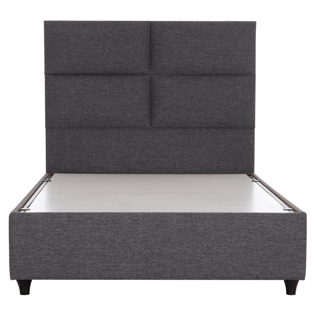 Semi-double Bed With Storage Space Milo Hm767.01 Grey Fabric--for Mattress 120x200cm