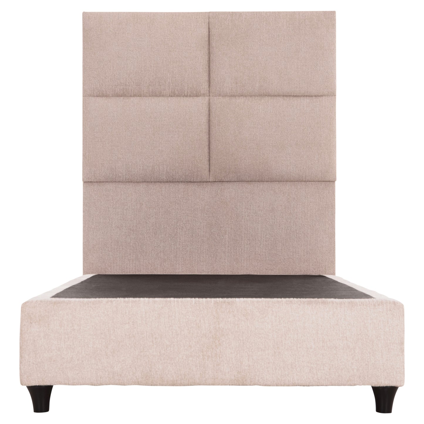 Single Bed Milo Hm652.32 Teddy Fabric In Beige- For Mattress 90x200cm