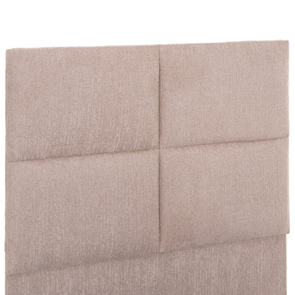 Single Bed Milo Hm652.32 Teddy Fabric In Beige- For Mattress 90x200cm