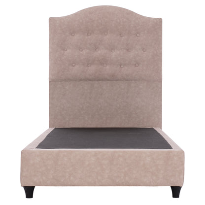 Hm651.22 Bed Malena, Beige Velvet, 90x200