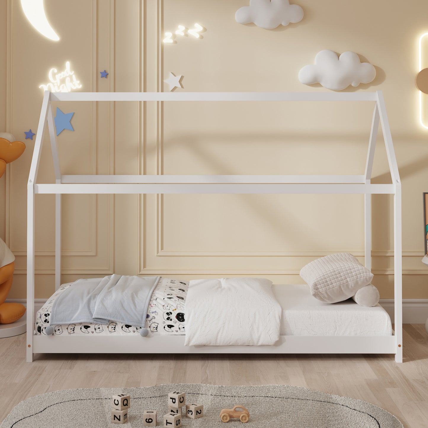 Lumo Montessori Bed - Solid Pine Wood 90x190cm