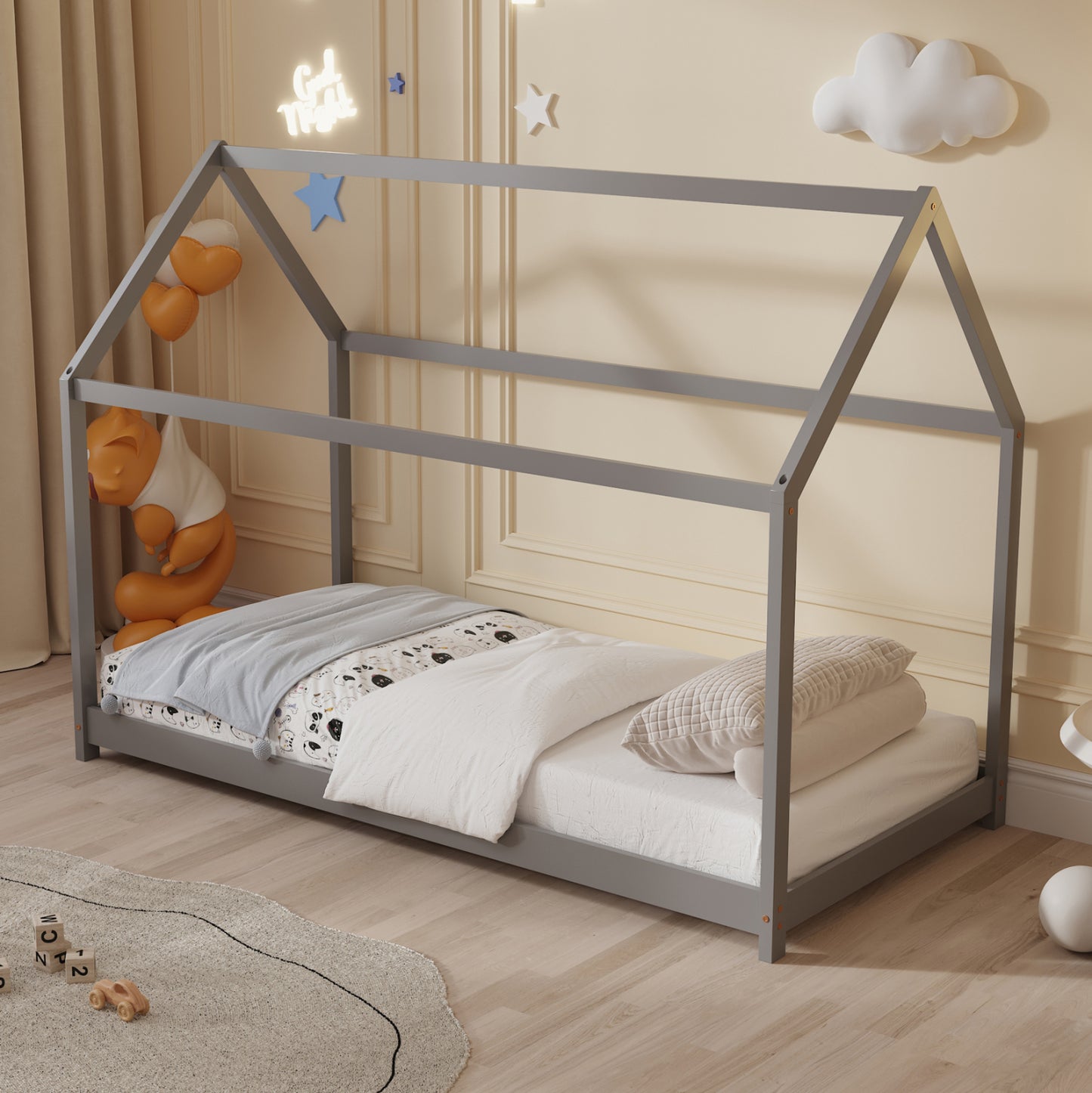 Lumo Montessori Bed - Solid Pine Wood 90x190cm