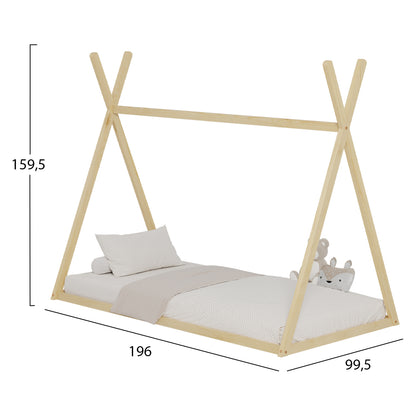 Nobu Montessori Bed - Solid Pine Wood 90x190cm