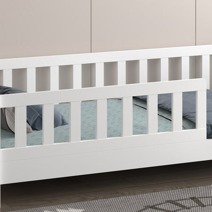 Bed For Kids Houser Hm740.03 T.montessori Solid Pine Wood In White--for 190x90cm.