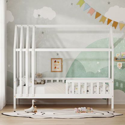Bed For Kids Jogo Hm751.03 T.montessori Pine Wood In White--for 190x90cm.