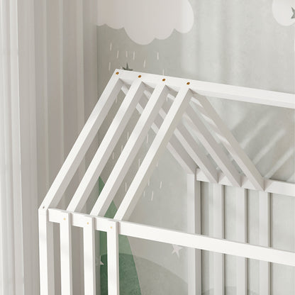Bed For Kids Jogo Hm751.03 T.montessori Pine Wood In White--for 190x90cm.