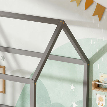 Bed For Kids Jogo Hm751.05 T.montessori Pine Wood In Grey--for 190x90cm.