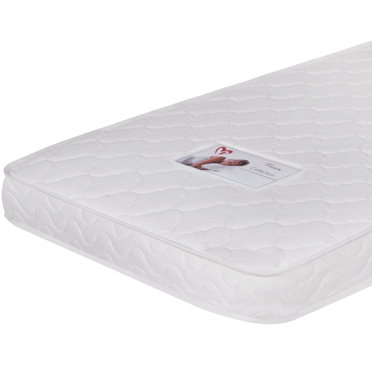 Bed With Mattress Phyllis Hm21304 Pine Wood In Natural Wood Color--mattress 90x190cm
