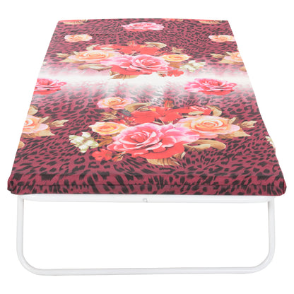 Bed -camp Bed 6cm Foam 180x80 Pillow With Wooden Support