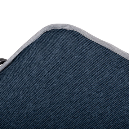 Foldable Bed Slade Hm604.03 Metal With Wheels & Mattress 6.5cm Blue Jeans Look 80x183x37.5hcm.
