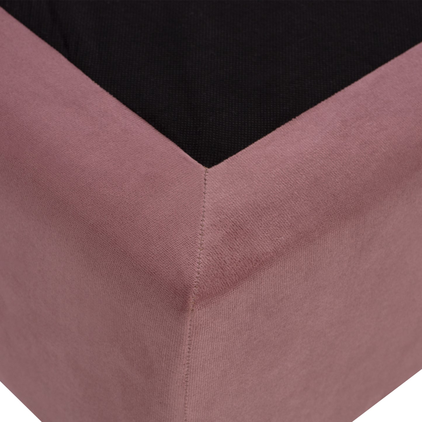 Hm646.12 Bed Milo, Dusty Pink Velvet, 120x200