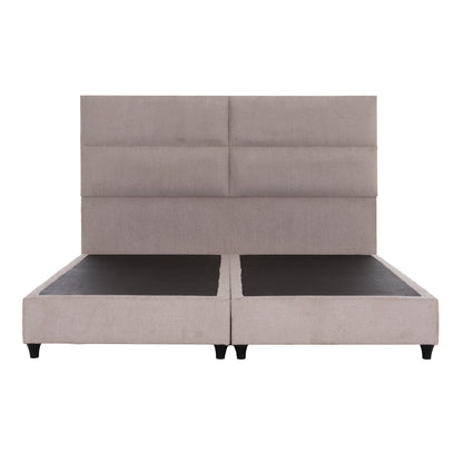 Bed King-size Milo Made Of Beige Fabric Hm628.32 For Mattress 180x200cm.