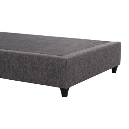 Substrate Bed Siggy Hm721.10 No Storage Space--grey Fabric--for Mattress 80x200cm.
