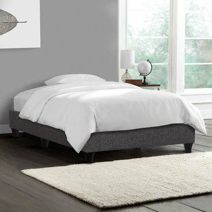 Substrate Bed Siggy Hm722.10 No Storage Space--grey Fabric--for Mattress 90x200cm.