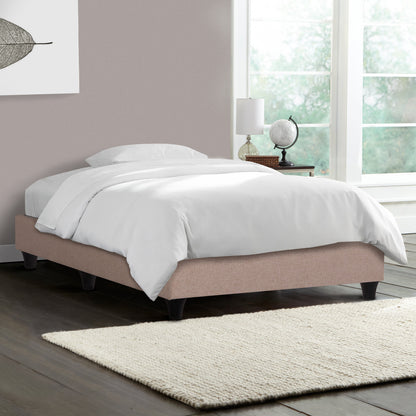 Substrate Bed Siggy Hm722.30 No Storage Space--beige Fabric--for Mattress 90x200cm.