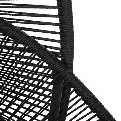 Hanging Nest Ruler Hm6083 Black Metal And Synth.rattan-grey Cushions 120x110x190hcm.