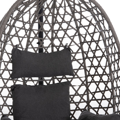 Hanging Nest Nesta Hm6468.01 Grey Metal (steel) & P.e.rattan 100x100x190hcm.