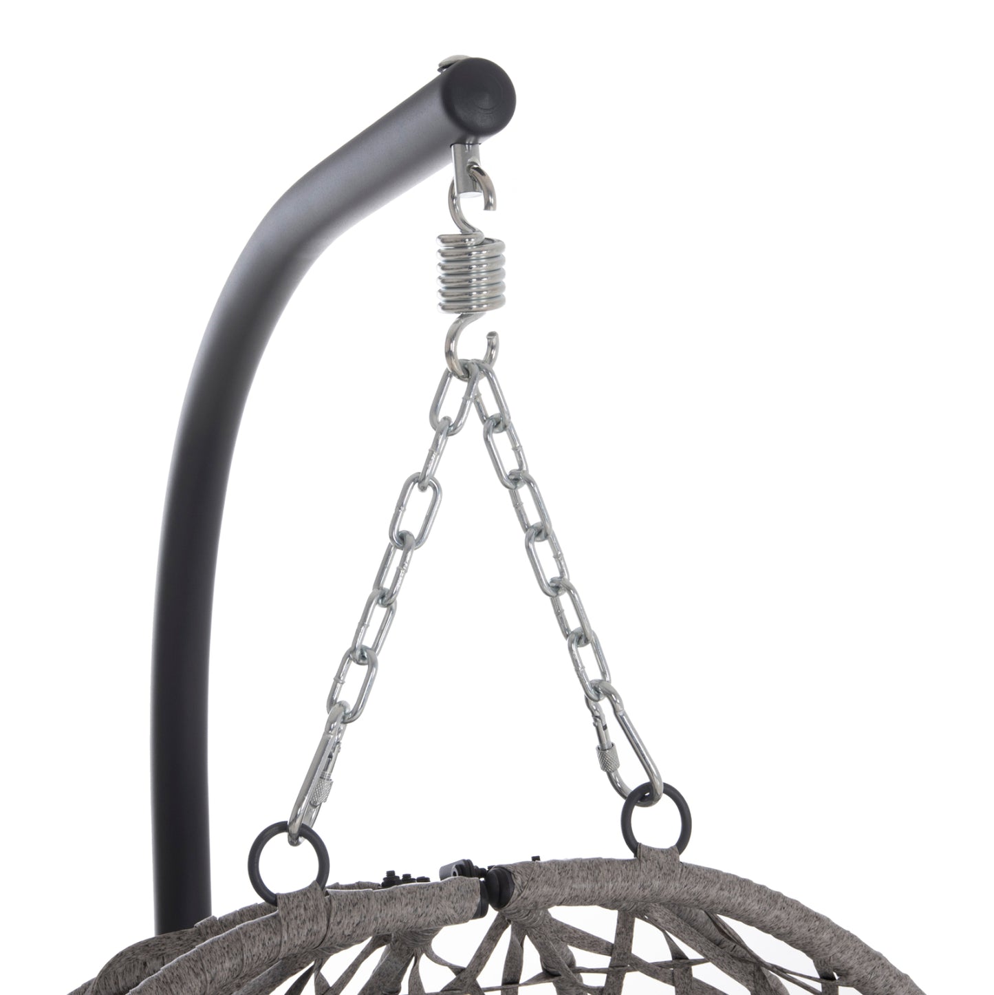Hanging Nest Nesta Hm6468.01 Grey Metal (steel) & P.e.rattan 100x100x190hcm.