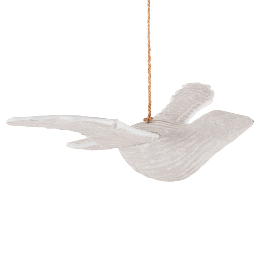 Pendant Decoration Seagull Hm4301 Albasia Wood In Whitewash 65x40x16-96h Cm.