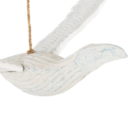 Pendant Decoration Seagull Hm4302 Albasia Wood In Bluewash 93x62x12-100h Cm.m.