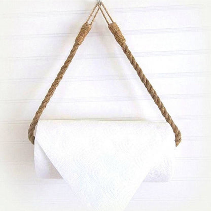 Paper Hanger From Rope With Metal Base Hm9072 12x45x3 Cm.