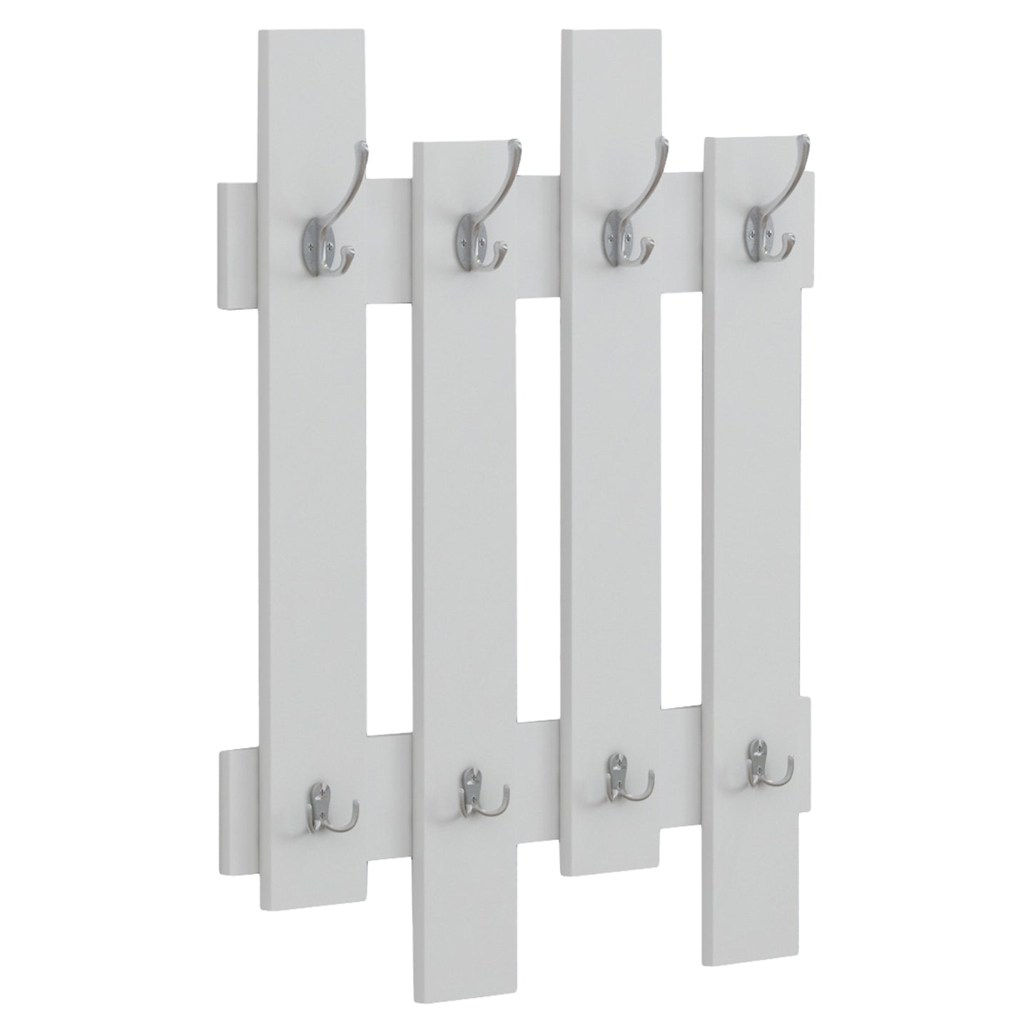 Wall Coat Hanger Wesson Hm8940.11 Melamine In White 64x4x79hcm.