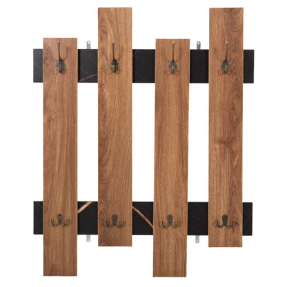 Wall Coat Hanger Wesson Hm8940.15 Melamine In Black Marble & Natural 64x4x79hcm.