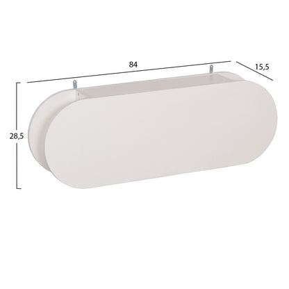 Entryway Hanger With Cabinet Shelf Stor Hm18078.01 Melamine In White 84x15.5x28.5hcm.