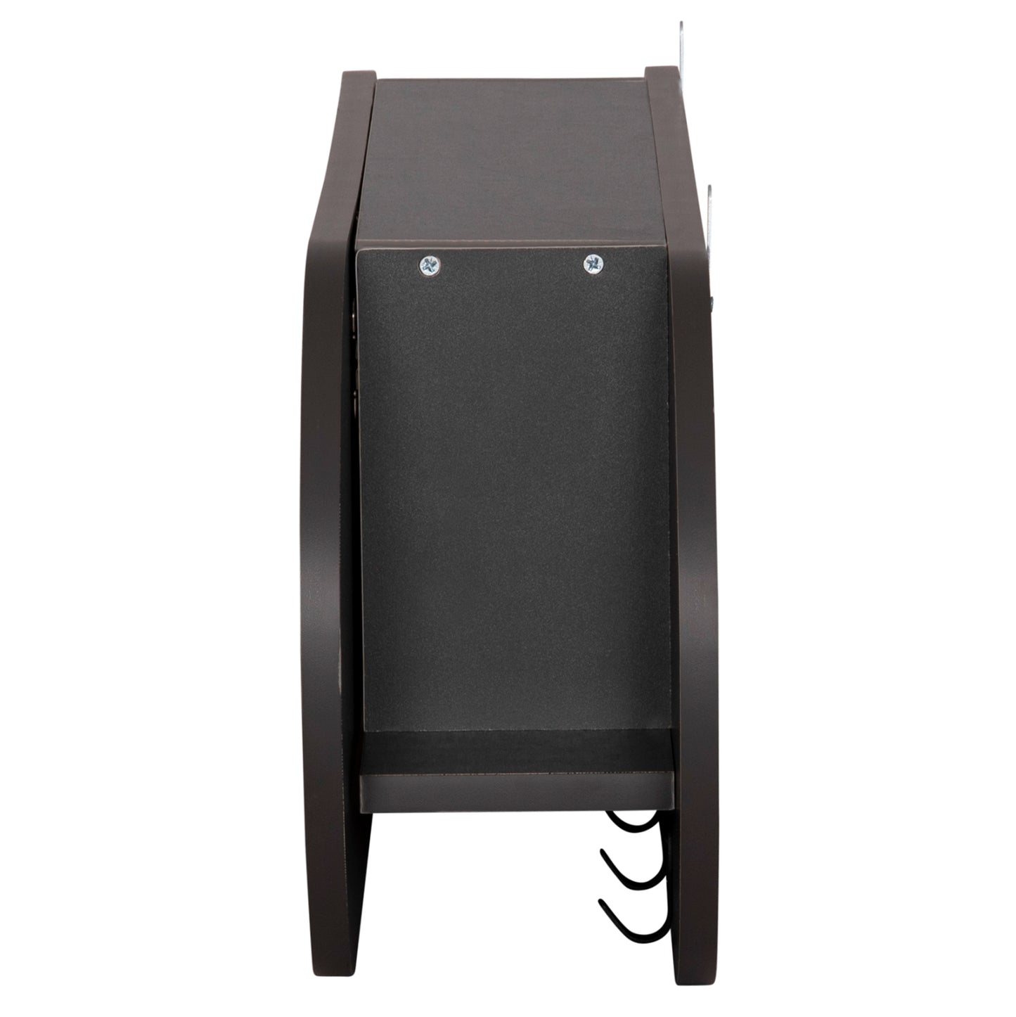 Entryway Hanger With Cabinet Shelf Stor Hm18078.03 Melamine In Dark Grey 84x15.5x28.5hcm.