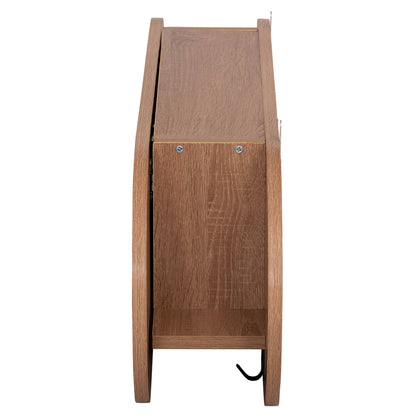 Entryway Hanger With Cabinet Shelf Stor Hm18078.02 Melamine In Sonama 84x15.5x28.5hcm.