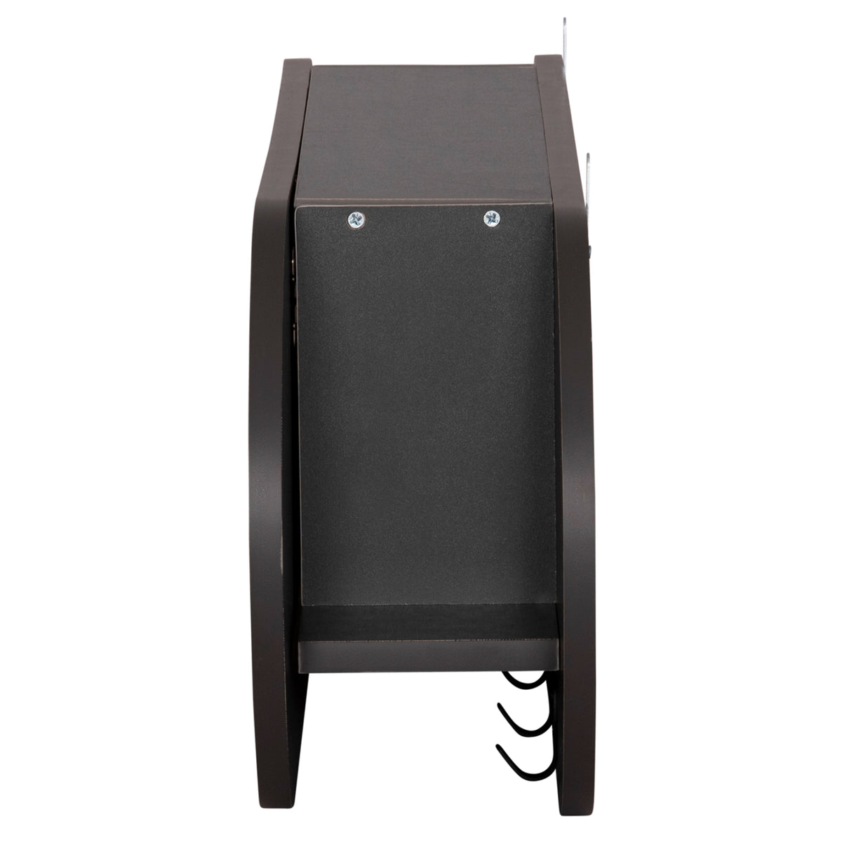 Entryway Hanger With Cabinet Shelf Stor Hm18078.03 Melamine In Dark Grey 84x15.5x28.5hcm.