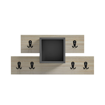 Entryway Hanger With Shelf Slot Hm18077.02 Melamine In Sonama-grey 69x12x32hcm.