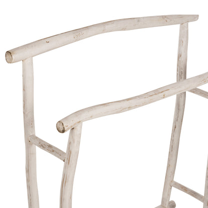 Hanger For Towels Oreg Hm7908 Teak Branches In White Patina Coloring 90x28x77-91hcm.