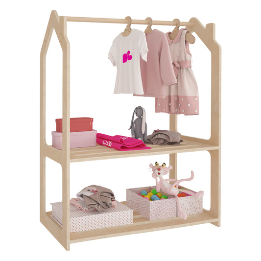 Children's Hanger Sani Hm18225.03 Birch Wood In Natural Color 86x49x110hcm.