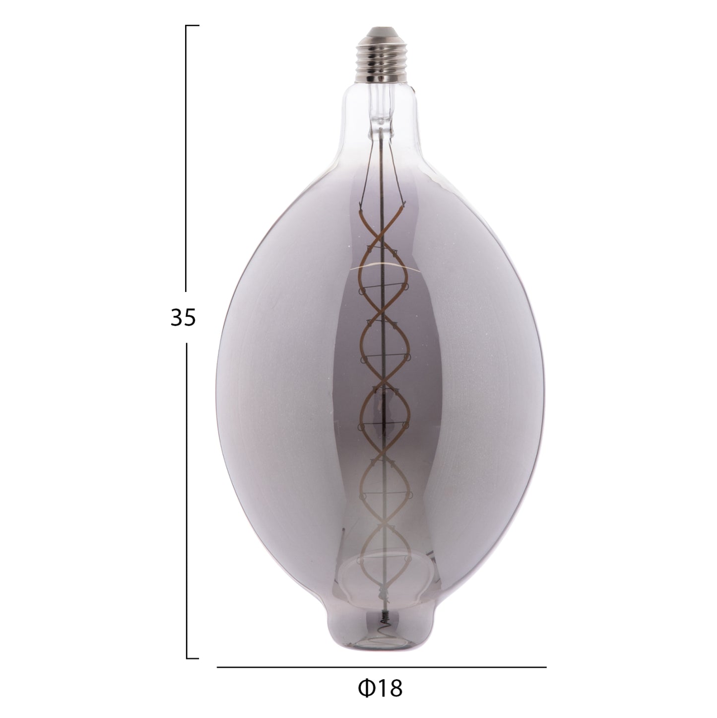 Light Bulb Hm4051.03 Led Filament 8w E27 3000k Smoke Color Dimmable