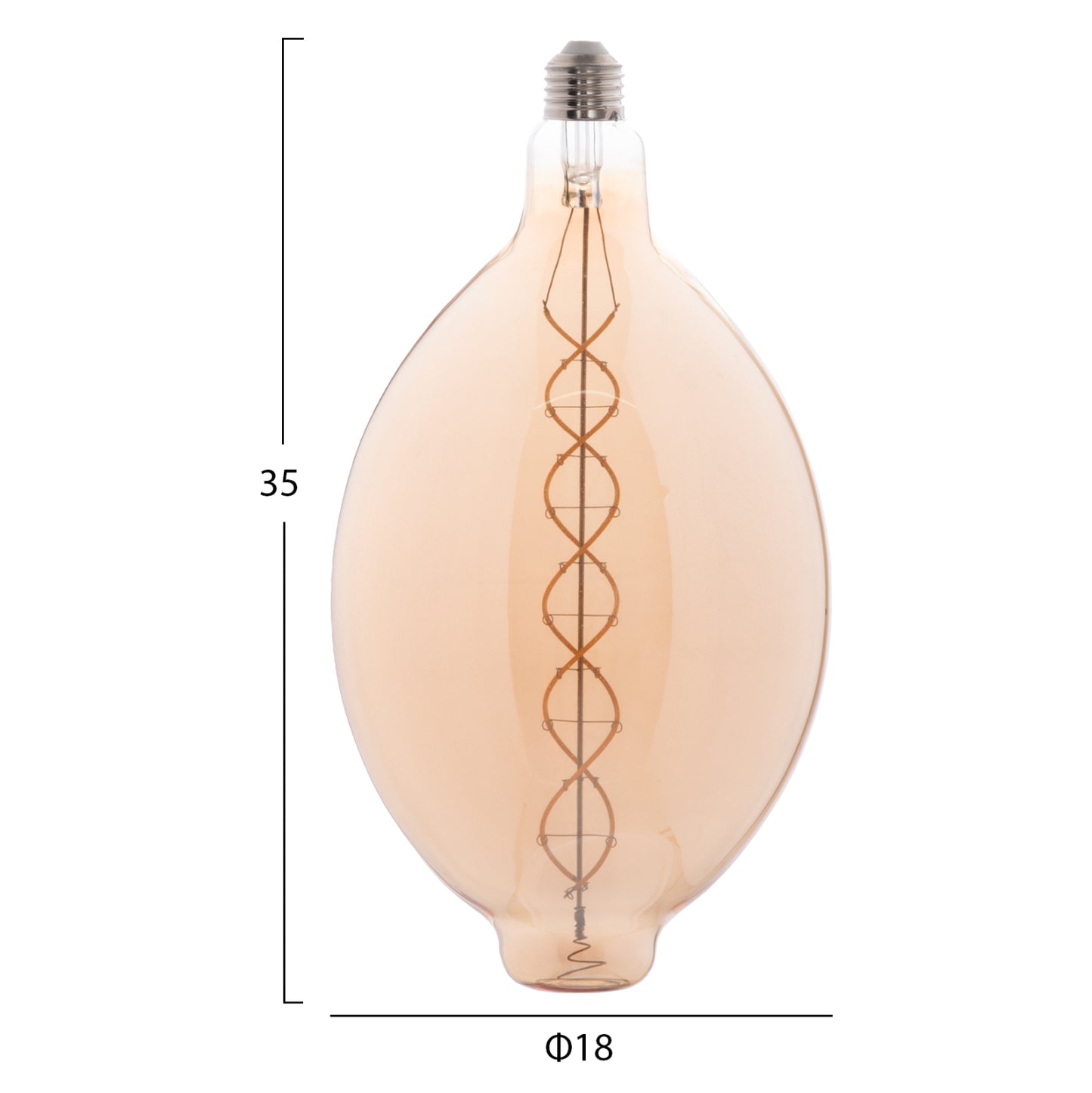 Light Bulb Hm4051.02 Led Filament 8w E27 3000k Tea Color Dimmable