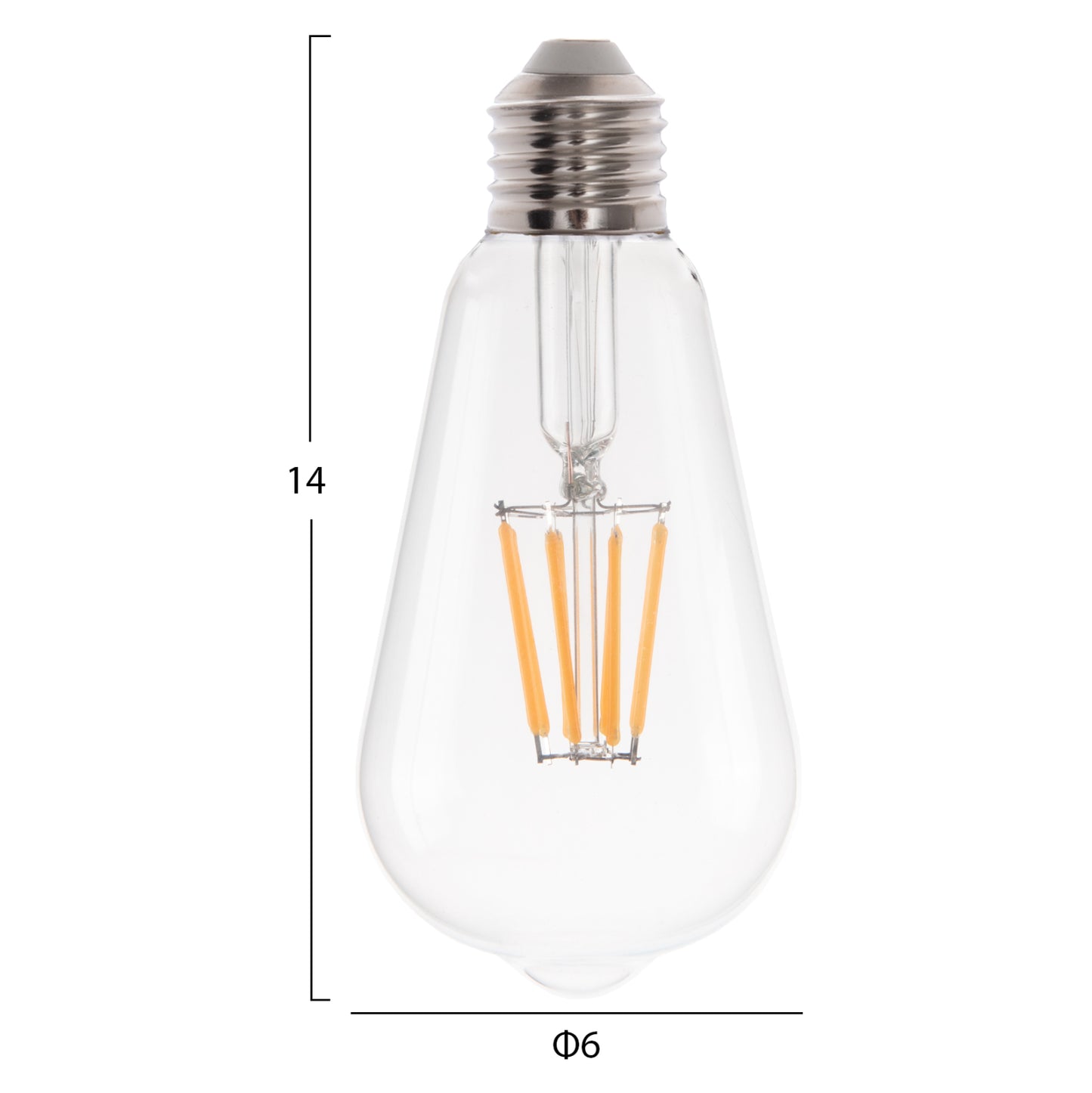 Light Bulb Hm4188.01 Led Filament 8w E27 Dimmable 2700k Clear