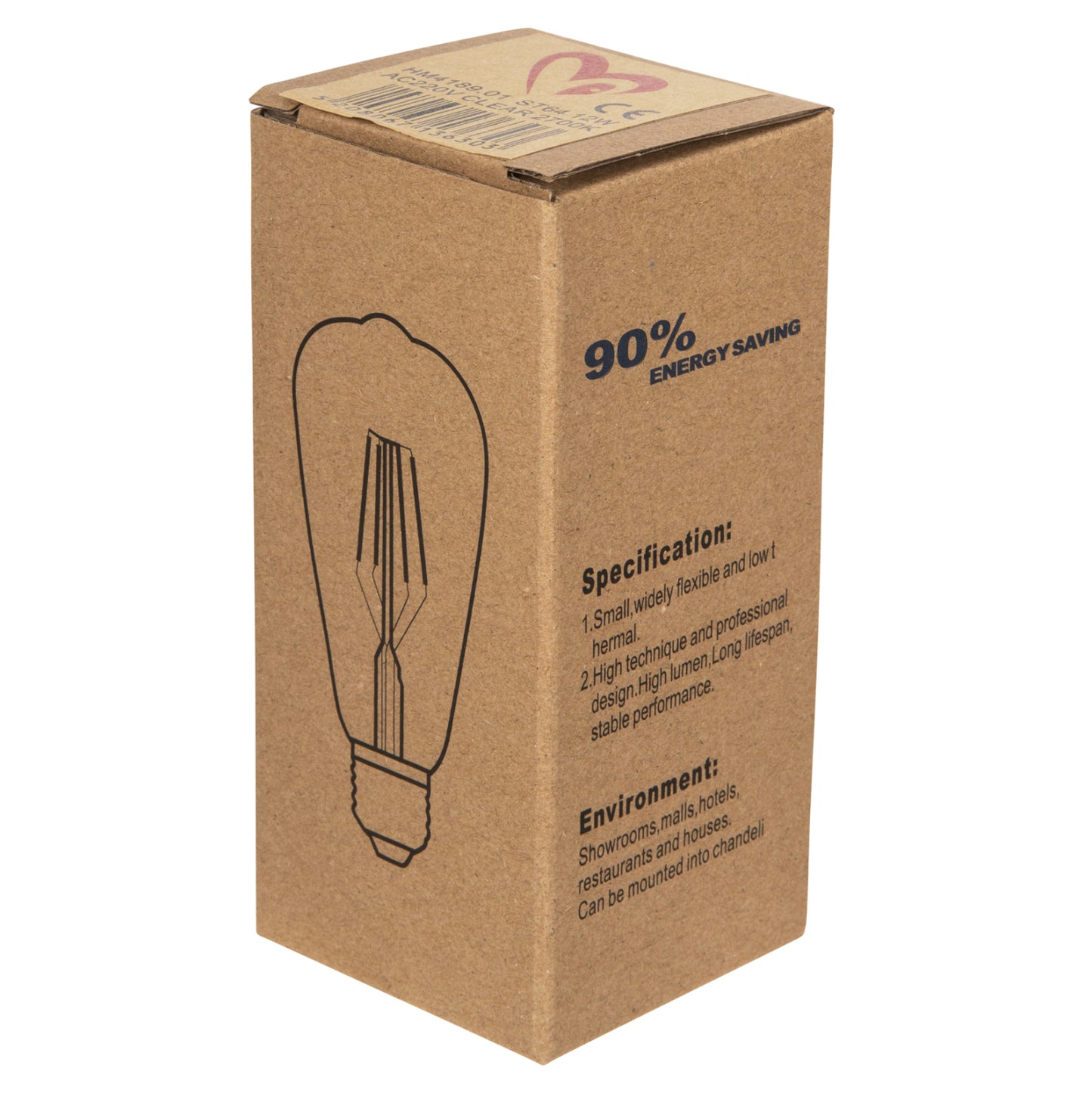 Light Bulb Hm4189.01 Led Filament 12w E27 2700k Clear