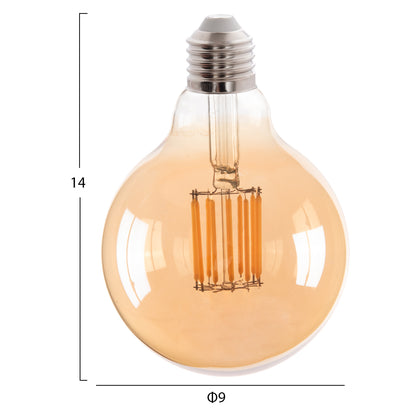 Light Bulb Hm4049.02 Globo Led Filament 12w E27 3000k Gold