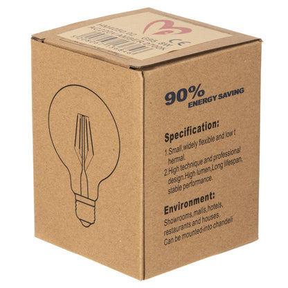 Light Bulb Hm4050.02 Globo Led Filament 8w E27 3000k Gold Dimmable