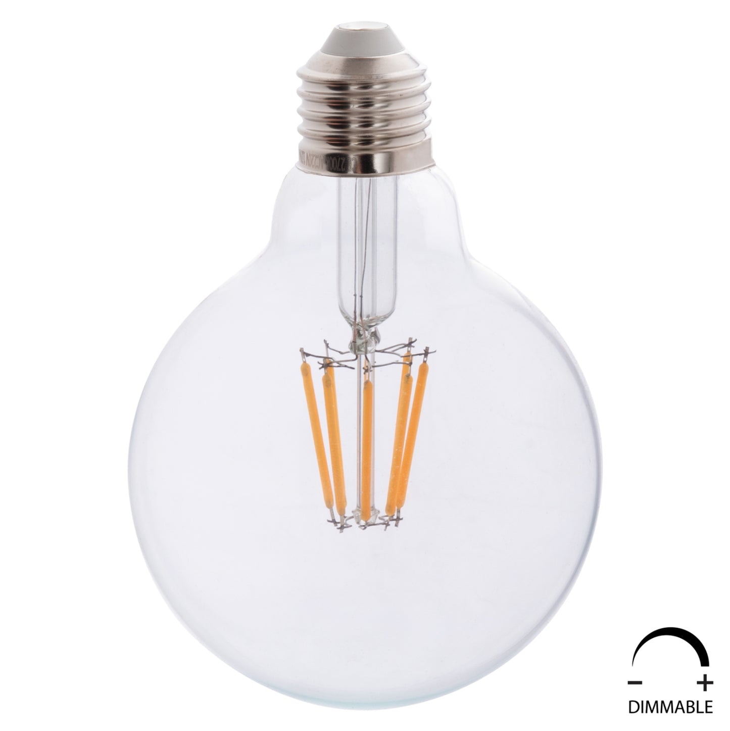 Light Bulb Hm4050.01 Globo Led Filament 8w E27 3000k Clear Dimmable