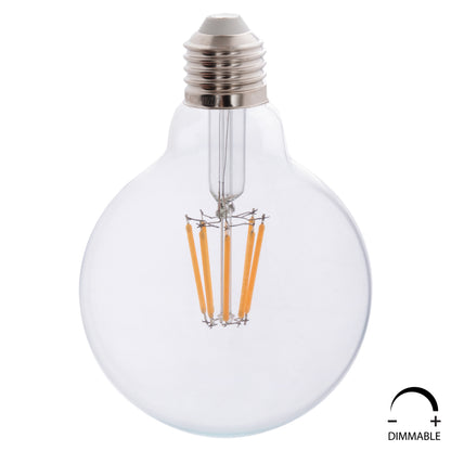 Light Bulb Hm4050.01 Globo Led Filament 8w E27 3000k Clear Dimmable