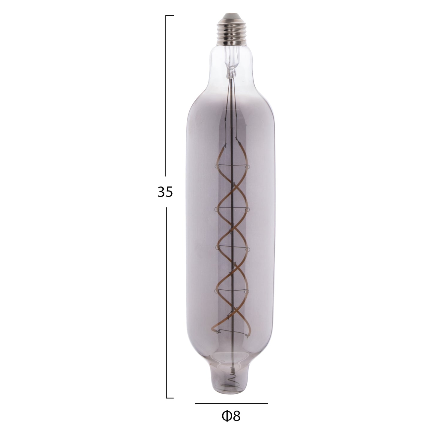 Light Bulb Hm4055.03 Jhd-nw7775 Led Filament 8w E27 3000k Smoke Color Dimmable