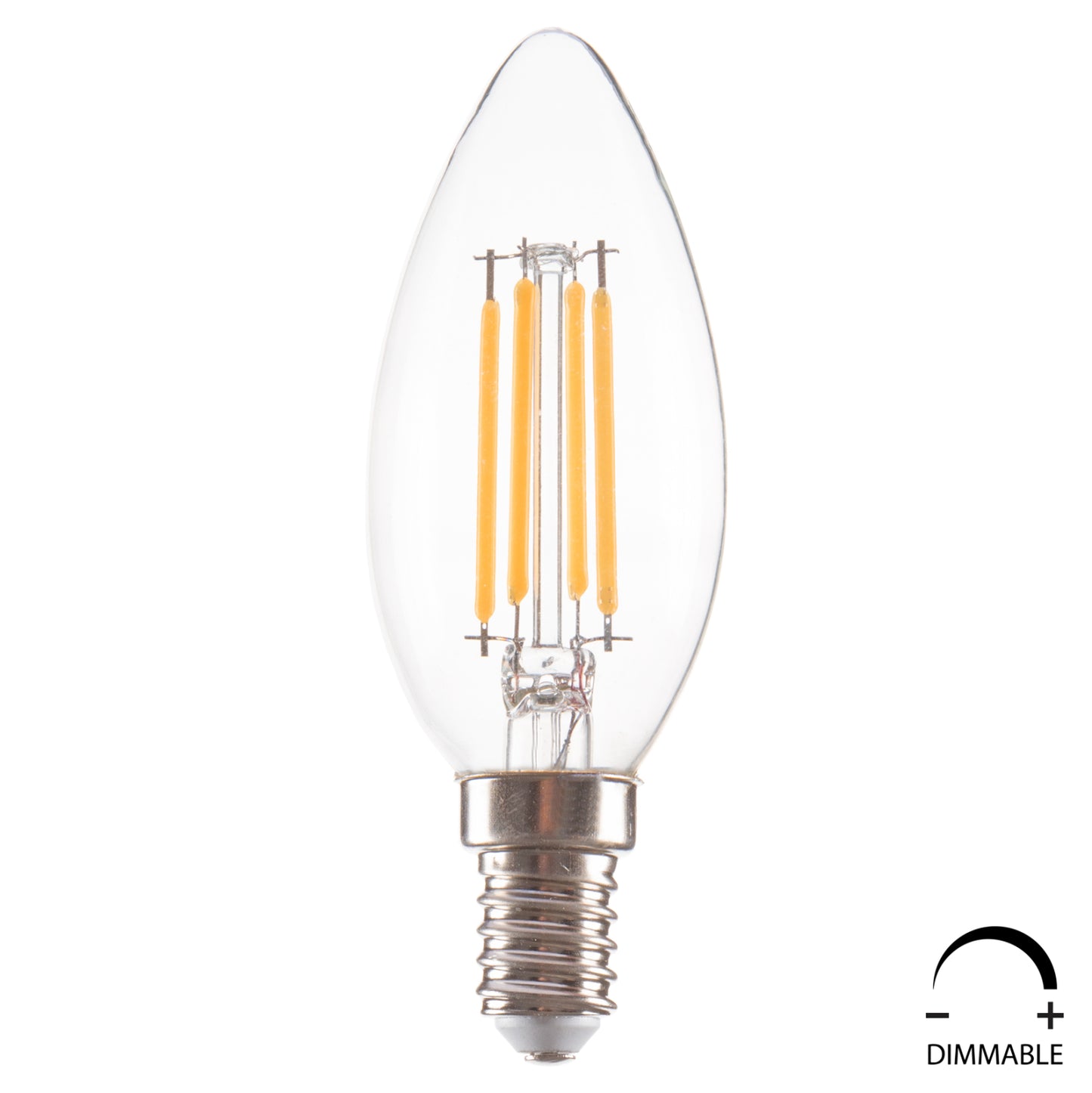 Light Bulb Hm4048.01 Led Filament 4w E14 3000k Clear Dimmable